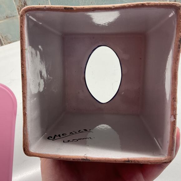 Talavera Pottery Ceramic Tissue Box Cover Made in Mexico - Picture 7 of 8